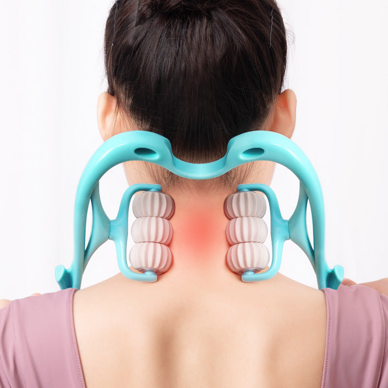 FlexiRoll Six-Wheel Neck Massager