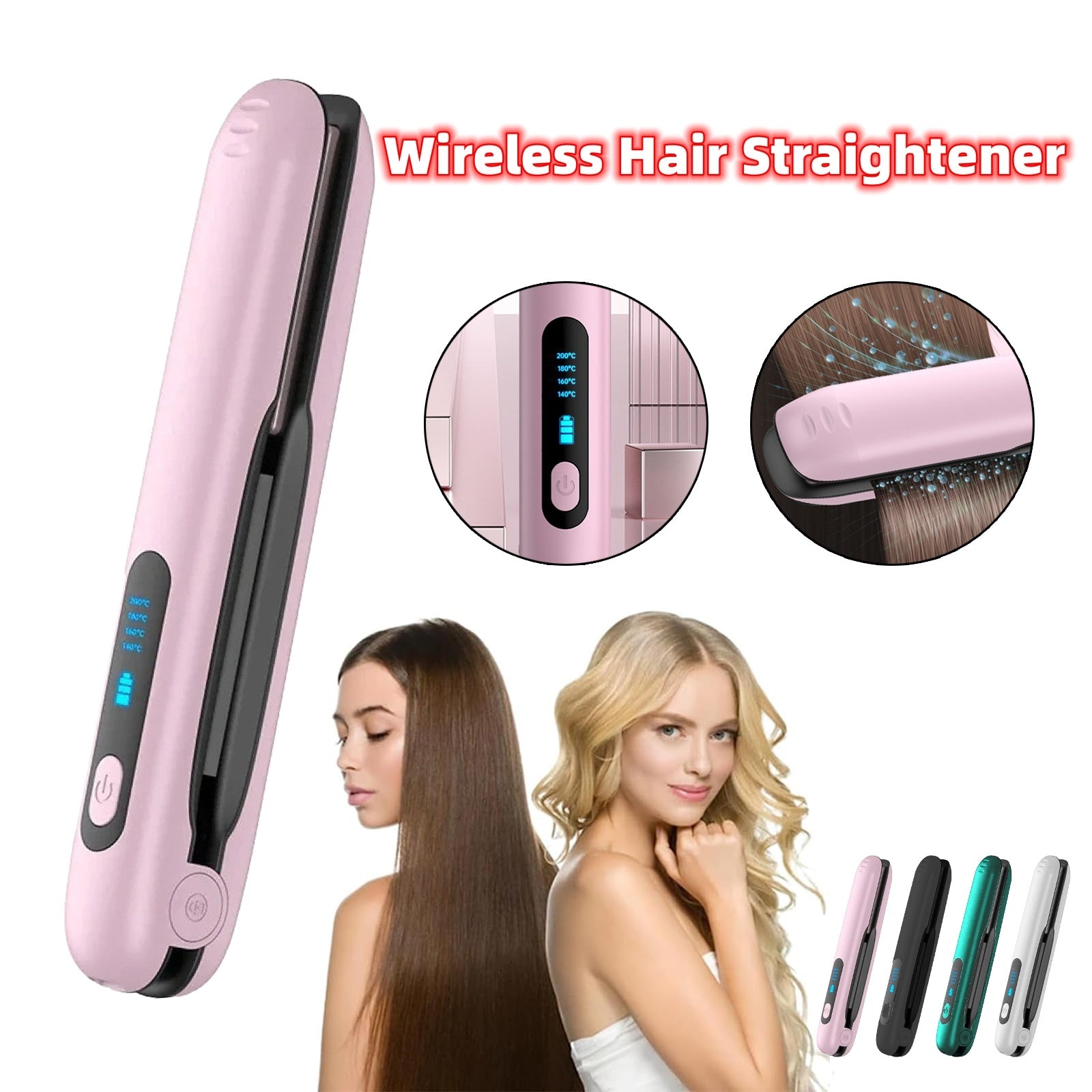 FlexiSmooth Wireless Hair Straightener & Curler