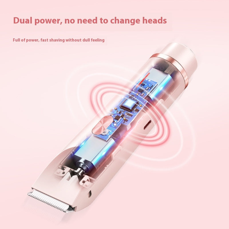 SmoothSilk 2-in-1 Electric Hair Trimmer for Women