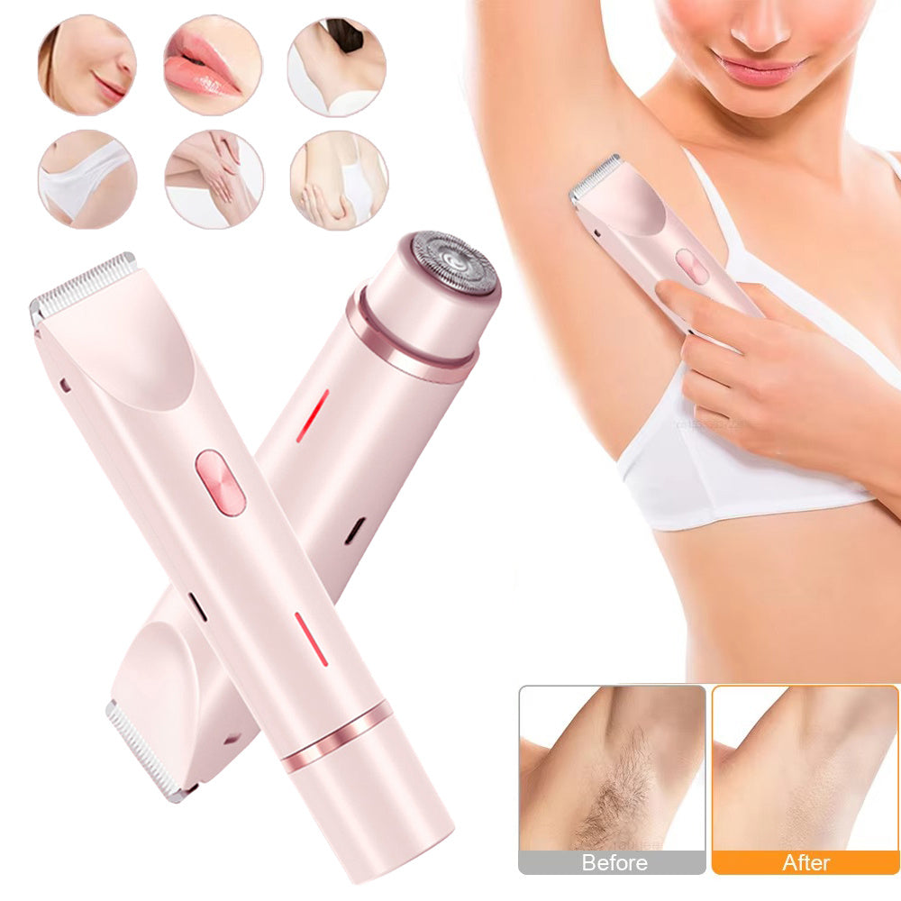 SmoothSilk 2-in-1 Electric Hair Trimmer for Women