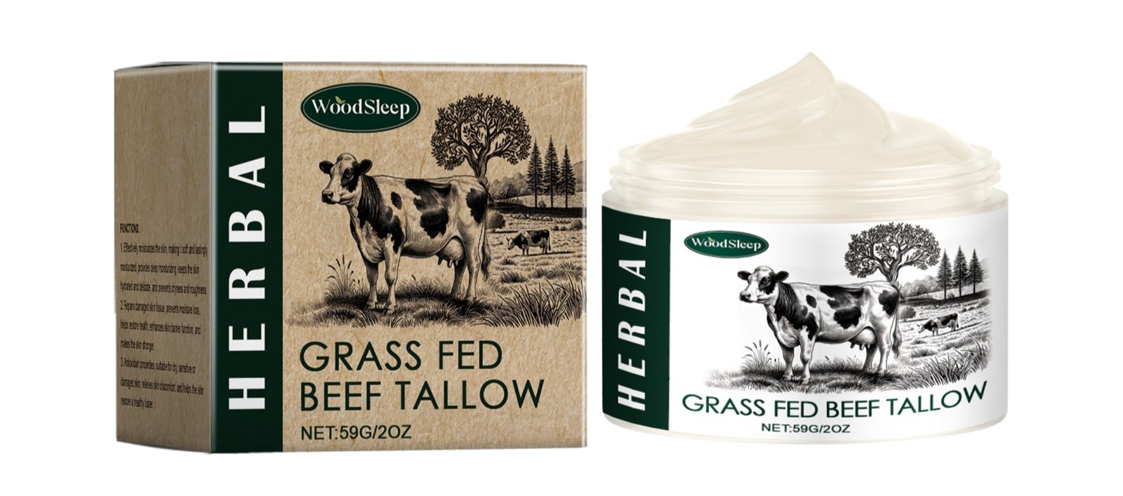 Premium Grass-Fed Beef Tallow – Deep Moisture for Healthier Skin