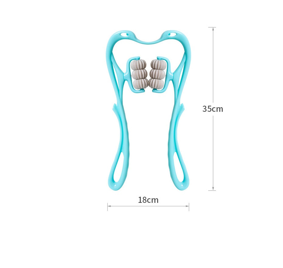FlexiRoll Six-Wheel Neck Massager