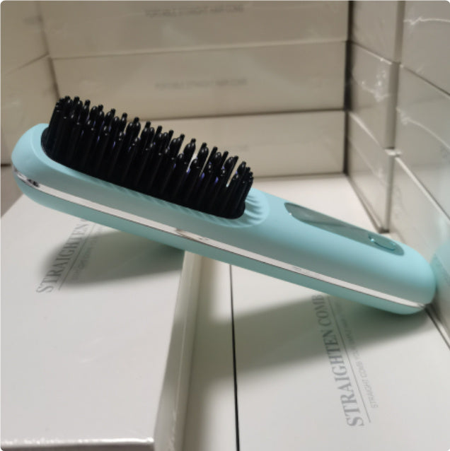 SleekStyle 2-in-1 Wireless Hair Straightener Brush
