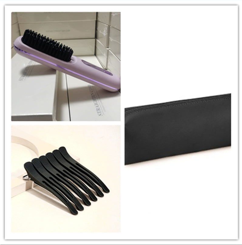 SleekStyle 2-in-1 Wireless Hair Straightener Brush