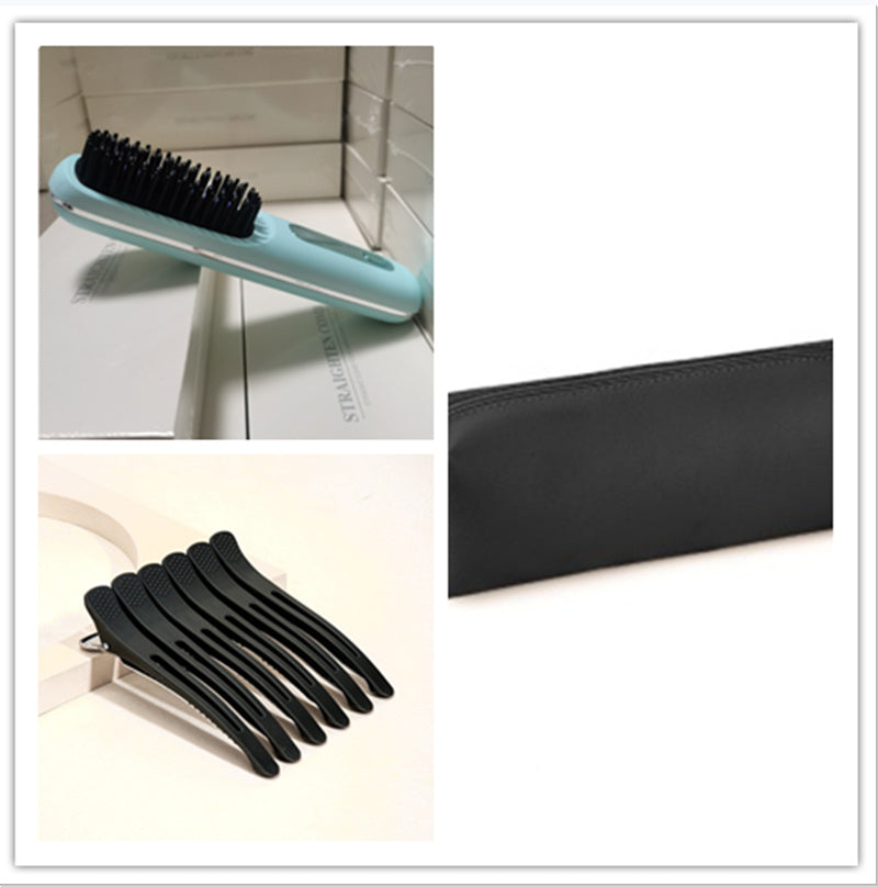 SleekStyle 2-in-1 Wireless Hair Straightener Brush