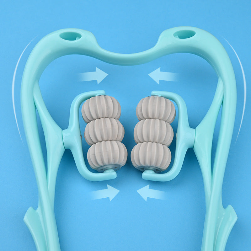 FlexiRoll Six-Wheel Neck Massager